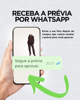 Pijama Personalizado Masculino Com sua Foto